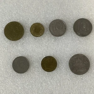 6 Coin Foreign Lot Thailand France Germany Swiss Russia Gnumismatist