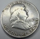 1949 D Franklin Silver Half Dollar R45