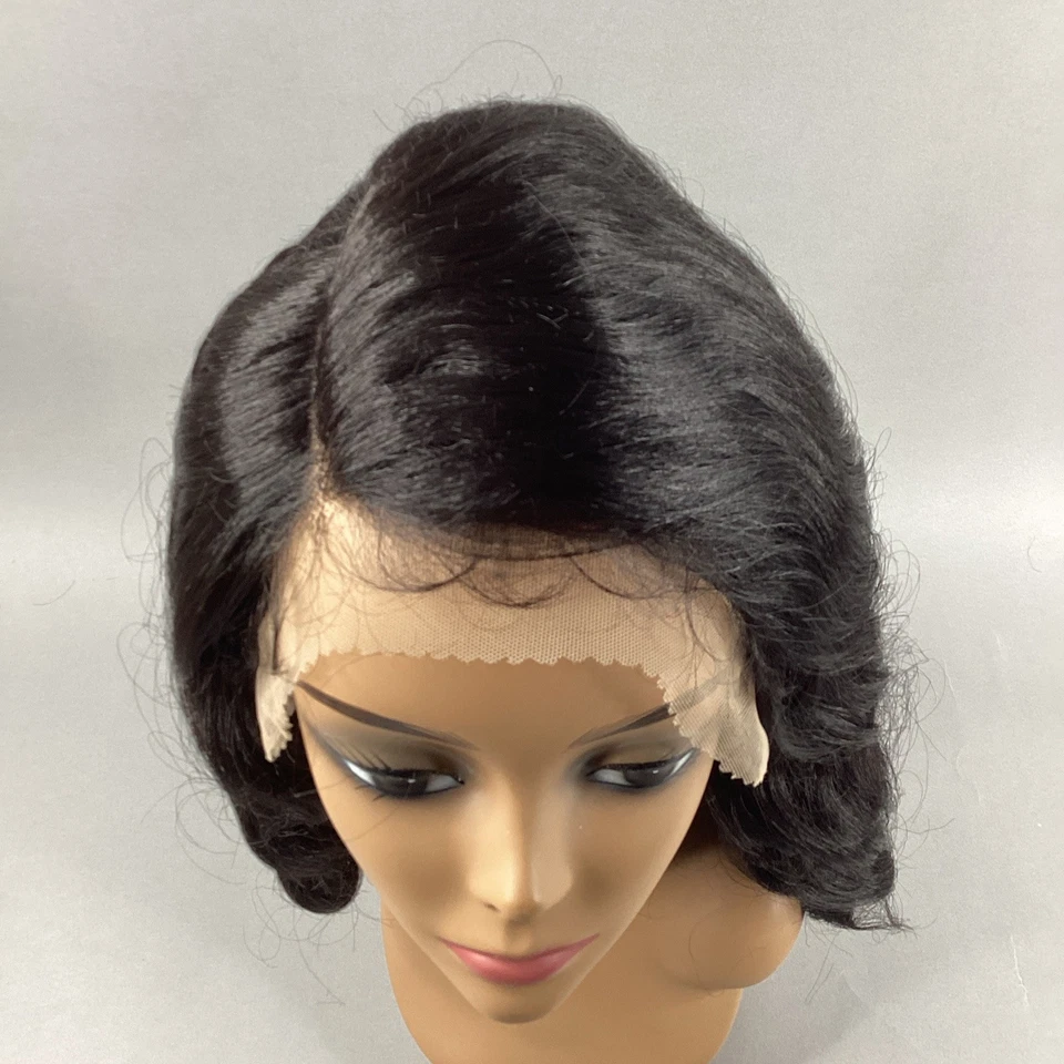 Peluca ondulada Every10 #2 marrón oscuro EveryWear frontal de encaje sintético Foto 3 de 4