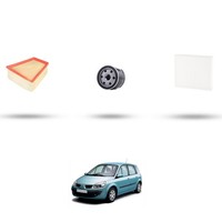 Hoffcar Set Service - 3 Filter FüR Renault Scenic Ii/Grand Scenic 1.4 16V 72