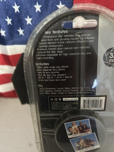 BRAND NEW ZEIKOS 37MM 2.5X TELEPHOT AND .45X WIDE ANGLE LENS KIT 25MM 27MM 28MM+ - Picture 5 of 6