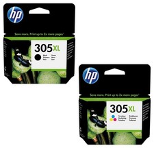 2 CARTUCCE ORIGINALI HP305 XL nero + colore ALTA CAPACITA' - GARANZIA HP