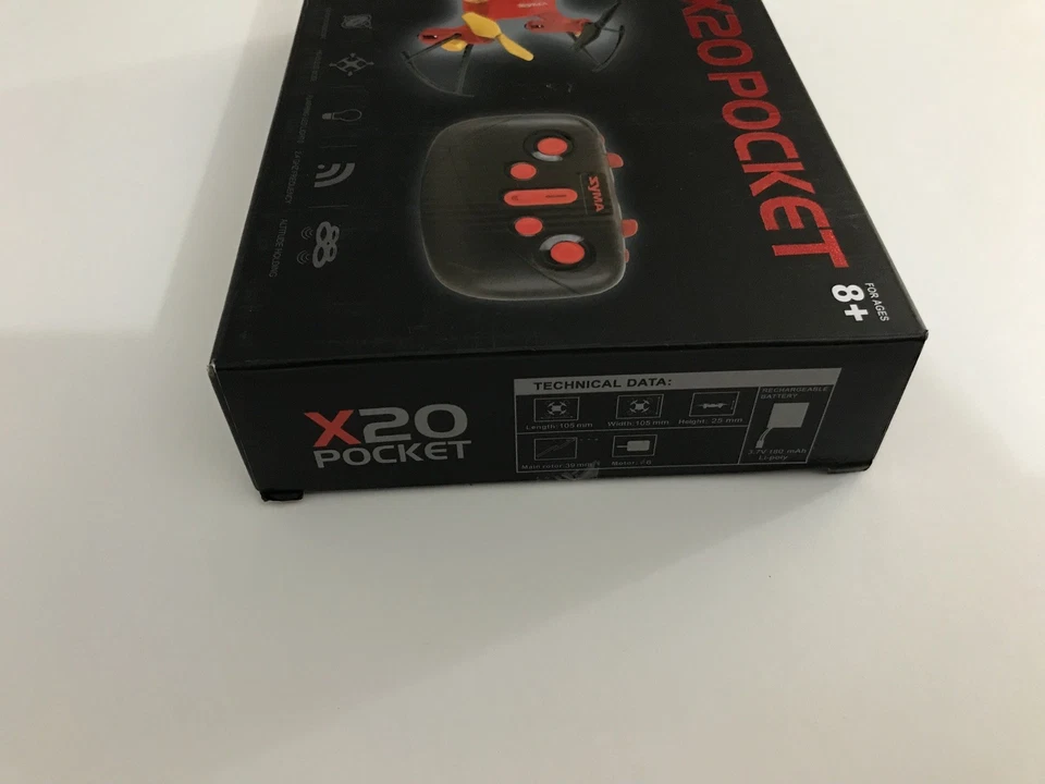 Syma X20 Pocket Remote Control Drone Small Sized Flashing Lights - Image 2 of 4