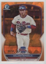 2023 Bowman Sapphire Edition Chrome Prospects Orange 8/50 William Bergolla 6ns