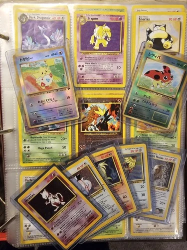 Pokémon WOTC Vintage Binder Collection! Southern Island, Holos, 141x, Mewtwo!