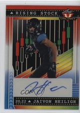 2022 Leaf Valiant Rising Stock Red White & Blue /7 Jaivon Heiligh Auto 0u66