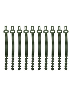 10 PC Tree Ties Heavy Duty Soft Rubber Plant Support Straps Adjustable 24cm New