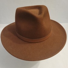 Vintage New York Hat Co 100 Wool Felt Brown Cowboy Hat Sz Med Classic