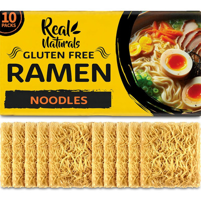 Gluten Free Ramen Noodles (10 Packs) Gf Gluten Free Noodles Vegan Healthy Brown