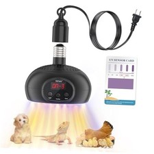 Chicken Coop Heater Lamps,200W-350W-500W Reptile Heating Lamp Upgraded Black1