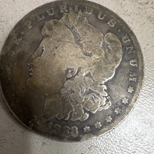 1883 Morgan Silver Dollar $1 Coin E Pluribus Unum Circulated Uncertified