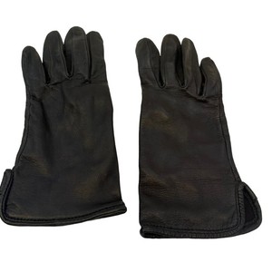 Preston & York Women's Black Leather Soft Light Lined Gloves Size 7 1/2