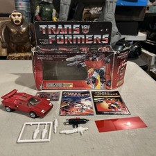 Vintage Transformers G1 Autobot Sideswipe 1984 85 Complete With Box Hasbro