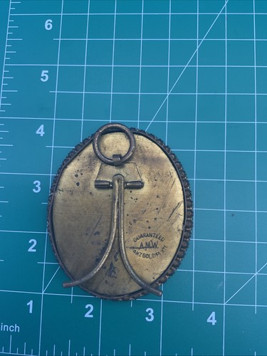 Antikes Napoleon Bonaparte Profil handbemalt gerahmt Porzellan 24K vergoldet - Bild 10 von 10