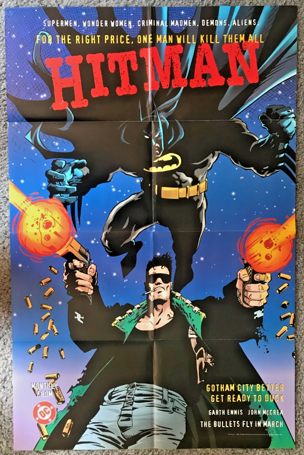 Hitman #1 Retailer Promo Poster Batman Ennis McCrea 36