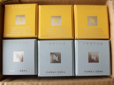 60 NESPRESSO VERTUO DOUBLE ESPRESSO PODS, SUNNY ALMOND VANILLA HAWAII KONA