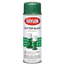 Krylon Glitter Blast Lucky Green Spray Paint 5.75 oz for Craft Projects