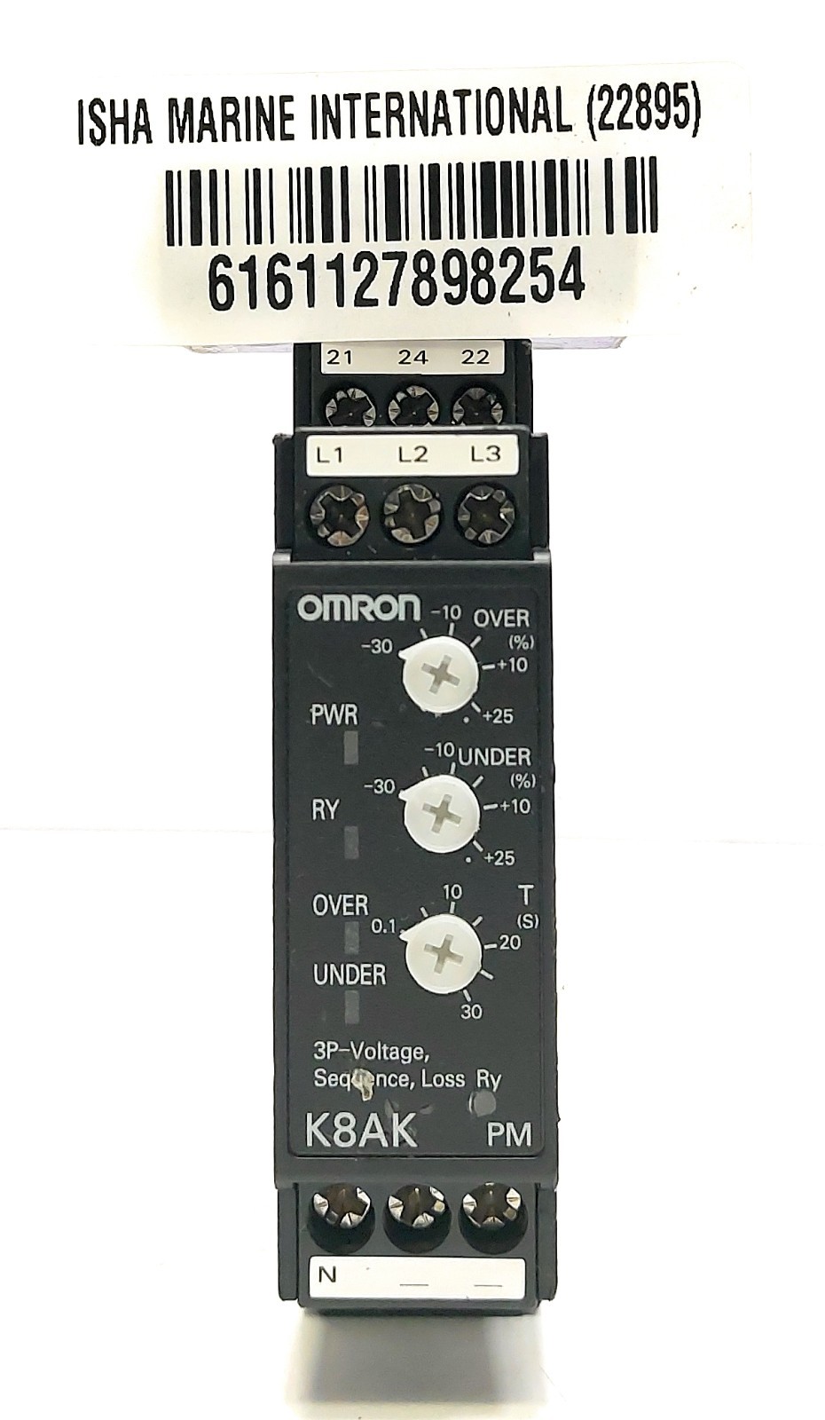 Relais De Mesure Et De Surveillance Omron K8AK-PM1 200-240VAC 4.4VA 50/60Hz