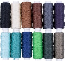 Versatile Waxed Thread for Macrame and DIY Crafts - 12 Color Options