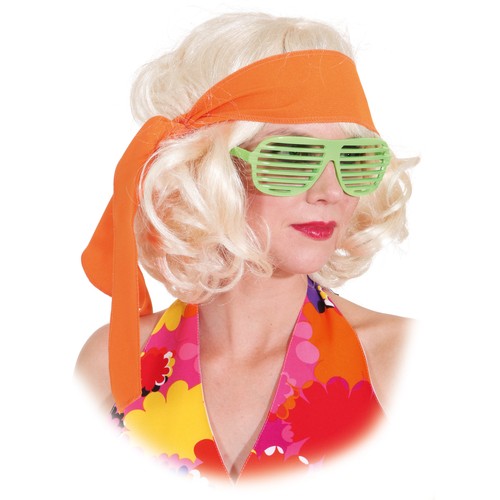 70er Jahre Stirnband orange 60er Jahre Haar Band Flower Power Haarband Hippie
