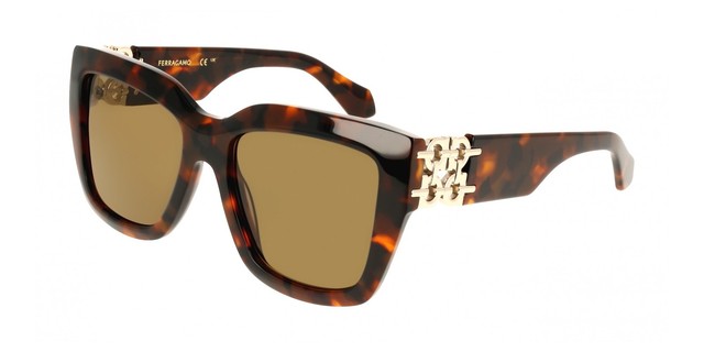 Lunettes de Soleil Ferragamo SF2083SE Brown tortoise 55/18/140 Femme