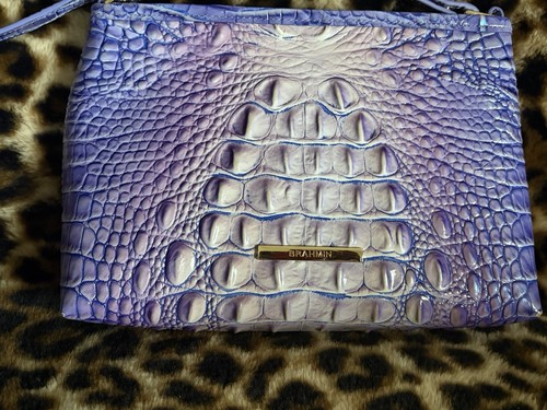 Sac Brahmin Very Peri Ombre Melbourne Lorelei violet usure mineure sur les coins - Photo 2/8