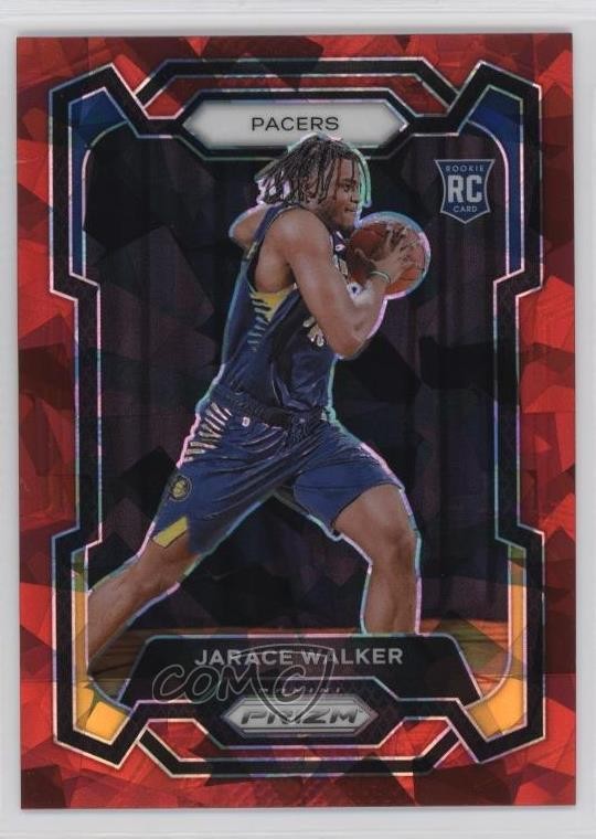 2023-24 Panini Prizm Red Ice Prizm Jarace Walker #168 1ng7