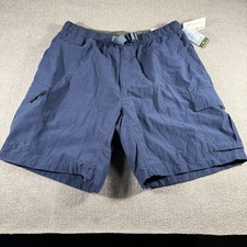 Columbia Echo Canyon Cargo Shorts Mens Large Navy Quick-Dry 9 Inseam XM4107-425
