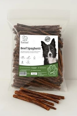 PAWLICIOUS 1kgAir Dried Beef Intestine Spaghetti Strips Dog Chew,100% Natural Healthy Treat
