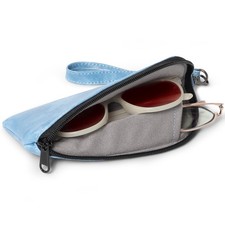 Bukere Double Eyeglass Glasses Case, Soft PU Leather Dual Travel Sunglasses O...
