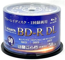 -RiDATA One-time recording single-sided dual-layer Blu-ray disc white print