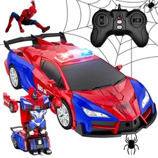Spider Transform Robot Remote Control Car Toys, RC Cars Gift for Kids Boys Girls