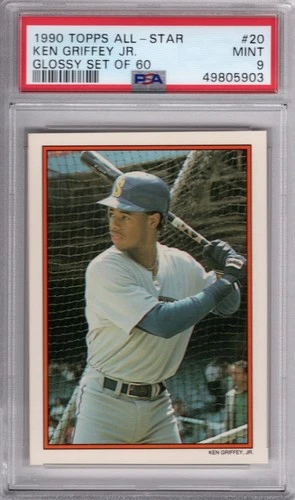 PSA 9 MINT 1990 TOPPS ALL-STAR GLOSSY #20 KEN GRIFFEY JR CARD