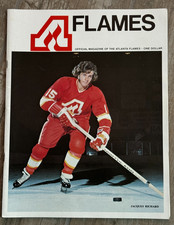 Official Magazine of the Atlanta FLAMES Nov 1972 NHL Hockey Jacques Richard RARE