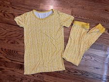 Little Sleepies Sunny Chevron 2-Piece Bamboo Pajama Set - Girls Size 16
