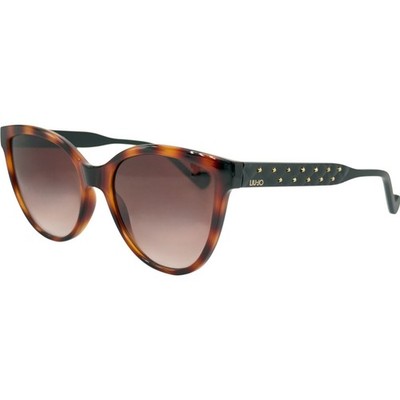 Liu Jo LJ741S Womens Plastic Sunglass 215 Tortoise 56-18 Brown Gradient