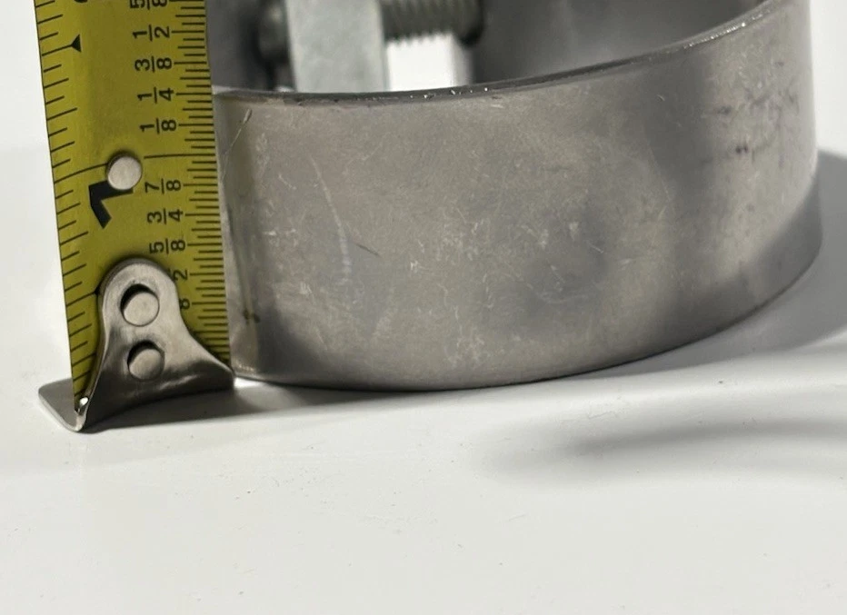 LOT OF 2 Borla Stainless Steel Half Moon Clamps 13660000354 photo 4