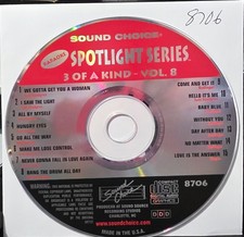 SC8706 3 OF A KIND  SOUND CHOICE KARAOKE CDG LOT LONG DRIVE