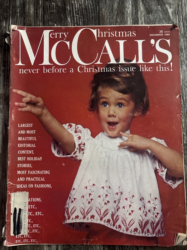 McCALL'S MAGAZINE-December 1960-Christmas Issue-Holiday Stories-Fashion-Decor