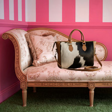 Cowhide Hair on Handmade Western tote Handbag Leather Shoulder Bag For Women