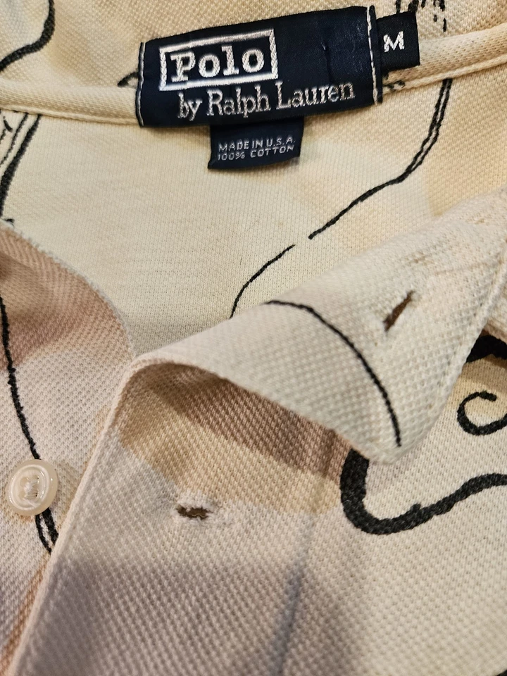 Vintage Mens Ralph Lauren Shirt. 1990s. Fly Fishing Theme Size M - Image 2 of 4