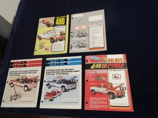 Vtg 1970's 1980's Holmes Wrecker Sales Information Brochure Lot of 5 C942