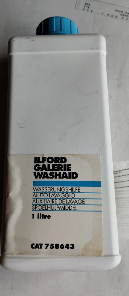 ILFORD Galerie Washaid 0,9 Liter Wässerungshilfe Fotolabor Darkroom CAT 758643 - Bild 1 von 1