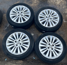 VAUXHALL CORSA D & E SET OF 4 STUD ALLOY WHEELS & TYRES 195 55 16 F14