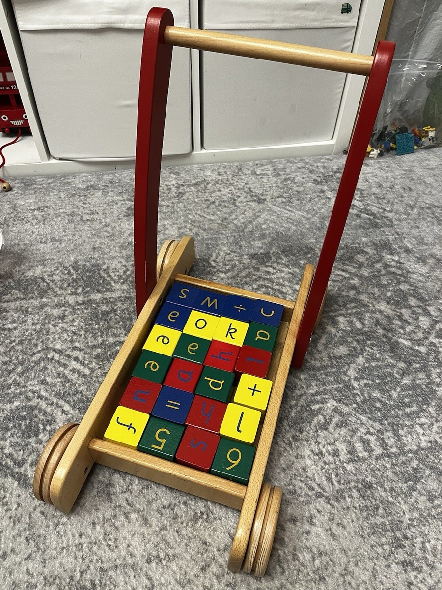 Lewis Wooden Blocks John Lewis Baby Walker And Bricks Push Along