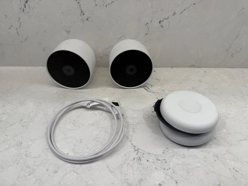 Two Google G3AL9 Nest Cam 1080p Indoor/Outdoor Security Camera
