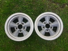 2 Torque Thrust Wheels 14 X 6 Chevy 4 34 Gasser