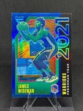 James Wiseman 2020-21 Panini Flux Freshman Year #2 Blue Prizm /99 Rookie
