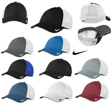NIKE, MID-PROFILE, MESH BACK CAP, SWEATBAND, CONTRAST UNDERBILL, S/M M/L L/XL