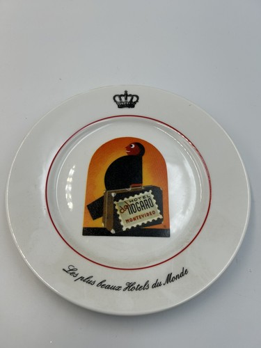 Vintage Hotel Plates - Les plus beaux Hotels du Monde - Set of 4 Dishes - 第 2/9 張圖片